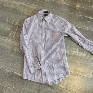 Mens Stafford Essentials Button Down Fitted 15 1/2 34-35